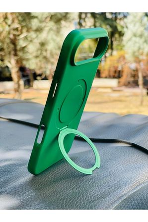 Apple iPhone 18 Air Kılıf MgSafe Özellikli Standlı Pastel Renkler Azn-Reggal