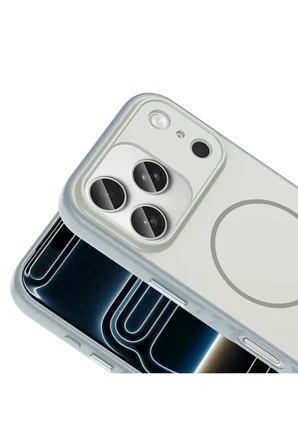 iPhone 18 Pro Max Kılıf M-safe Şarj Özellikli Şık Tasarım Zr-Tea