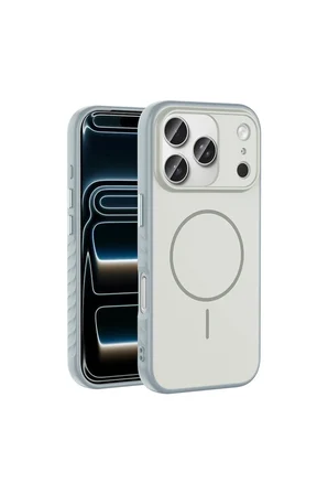 iPhone 18 Pro Max Kılıf M-safe Şarj Özellikli Şık Tasarım Zr-Tea