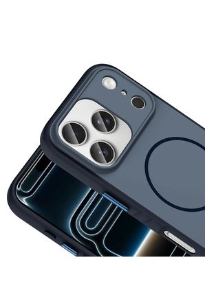 iPhone 18 Pro Max Kılıf M-safe Şarj Özellikli Şık Tasarım Zr-Tea