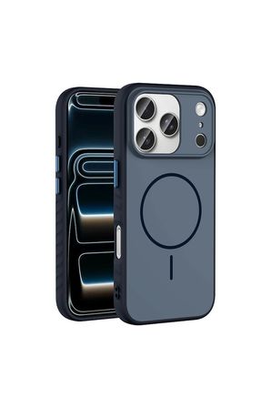 iPhone 18 Pro Max Kılıf M-safe Şarj Özellikli Şık Tasarım Zr-Tea