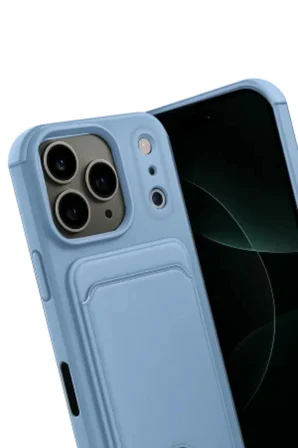 iPhone 18 Pro Kılıf Kartlıklı Silikon Kılıf Azn-Kelvin