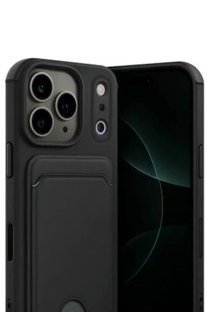 iPhone 18 Pro Kılıf Kartlıklı Silikon Kılıf Azn-Kelvin