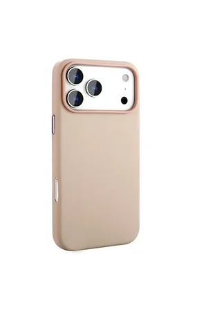 Apple iPhone 18 Pro Kılıf M-safe Şarj Özellikli PU Deri Görünümlü Zr-Kupra