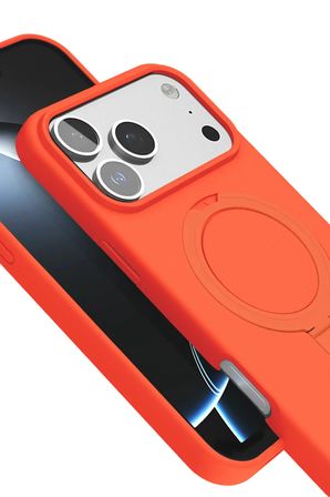 Apple iPhone 18 Pro Kılıf MgSafe Özellikli Standlı Kapak Azn-Regal