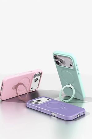 Apple iPhone 18 Pro Kılıf MgSafe Özellikli Standlı Kapak Azn-Regal