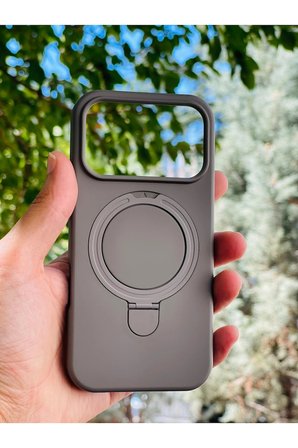 Apple iPhone 18 Pro Kılıf MgSafe Özellikli Standlı Pastel Renkler Azn-Reggal
