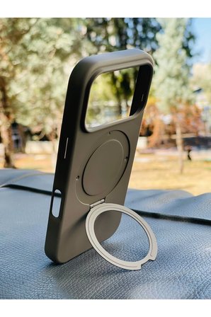 Apple iPhone 18 Pro Kılıf MgSafe Özellikli Standlı Pastel Renkler Azn-Reggal