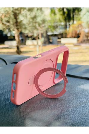 Apple iPhone 18 Pro Kılıf MgSafe Özellikli Standlı Pastel Renkler Azn-Reggal