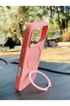Apple iPhone 18 Pro Kılıf MgSafe Özellikli Standlı Pastel Renkler Azn-Reggal