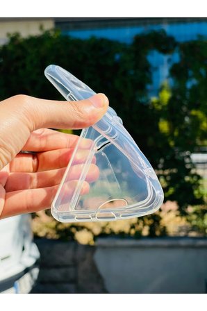 Apple iPhone 18 Pro Kılıf Şeffaf Kartlıklı Silikon Azn-SetraKart
