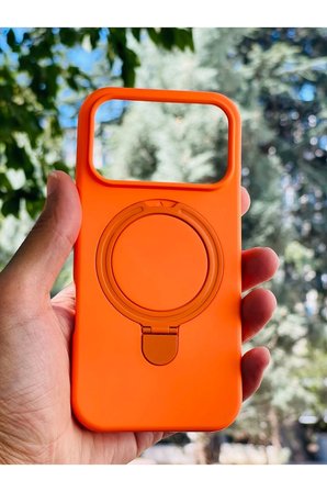 Apple iPhone 18 Pro Kılıf MgSafe Özellikli Standlı Pastel Renkler Azn-Reggal