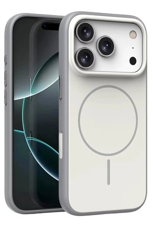Apple iPhone 18 Pro Kılıf M-Safe Şarj Metal Kamera Çerçeveli Zr-Tiko
