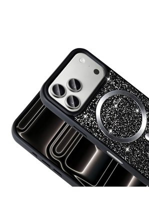 iPhone 18 Pro Kılıf Pırlanta Tasarımlı M-safe Şarj Zr-Mozaik