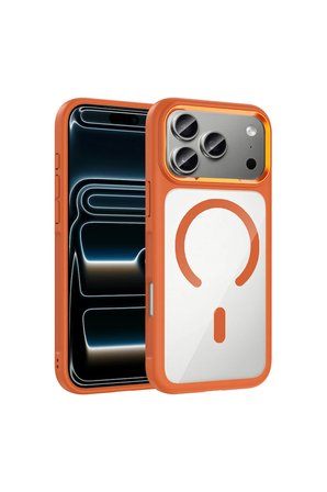 iPhone 18 Pro Kılıf M-Safe Şarj Metal Kamera Çerçeveli Zr-Tiko