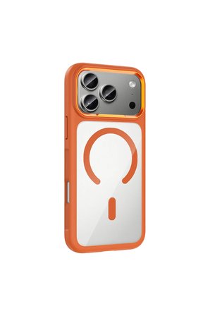iPhone 18 Pro Kılıf M-Safe Şarj Metal Kamera Çerçeveli Zr-Tiko