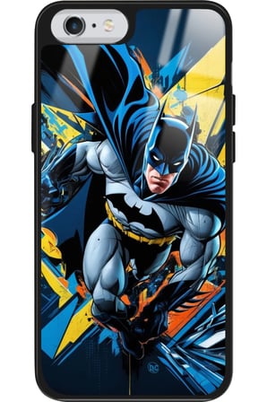 Apple iPhone 6 Plus Uyumlu Batman Tasarımlı Parlak Silikon Kılıf