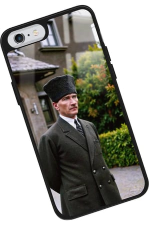 Apple iPhone 6 Plus Uyumlu Atatürk Tasarımlı Parlak Silikon Kılıf