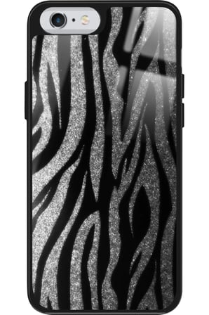 Apple iPhone 6s Plus Uyumlu Zebra Tasarımlı Parlak Silikon Kılıf
