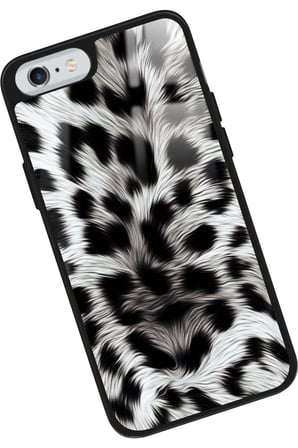 Apple iPhone 6s Plus Uyumlu Leopar Tasarımlı Parlak Silikon Kılıf