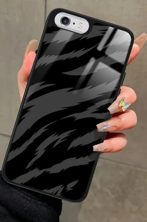 Apple iPhone 6s Plus Uyumlu Zebra Tasarımlı Parlak Silikon Kılıf