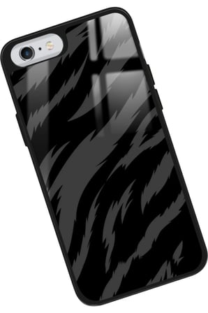 Apple iPhone 6s Plus Uyumlu Zebra Tasarımlı Parlak Silikon Kılıf