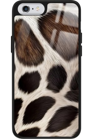 Apple iPhone 6s Plus Uyumlu Kahverengi Leopar Tasarımlı Parlak Silikon Kılıf