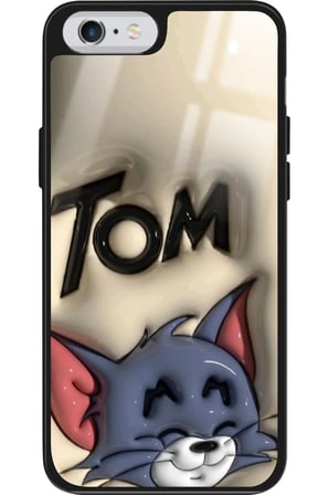 Apple iPhone 6s Plus Uyumlu Tom And Jerry Tasarımlı Parlak Silikon Kılıf