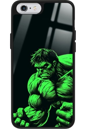 Apple iPhone 6s Plus Uyumlu Hulk Tasarımlı Parlak Silikon Kılıf