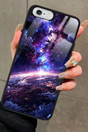 Apple iPhone 6s Plus Uyumlu Soyut Sanat Tasarımlı Parlak Silikon Kılıf