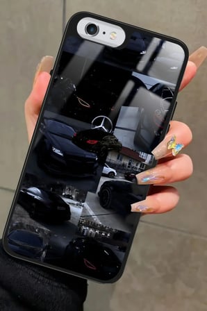 Apple iPhone 6s Plus Uyumlu Araba Tasarımlı Parlak Silikon Kılıf