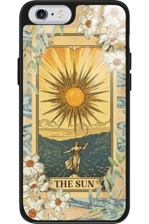 Apple iPhone 6s Plus Uyumlu Güneş Tasarımlı Parlak Silikon Kılıf