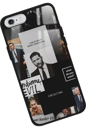 Apple iPhone 6s Plus Uyumlu Tom Hardy Tasarımlı Parlak Silikon Kılıf