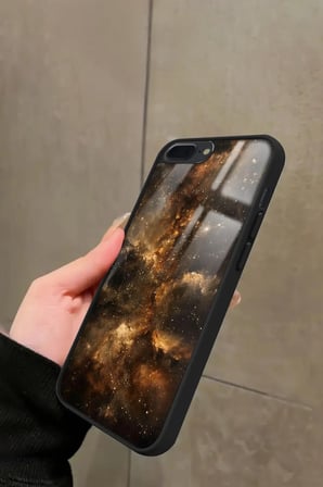 Apple iPhone 7 Plus Uyumlu Soyut Sanat Tasarımlı Parlak Silikon Kılıf