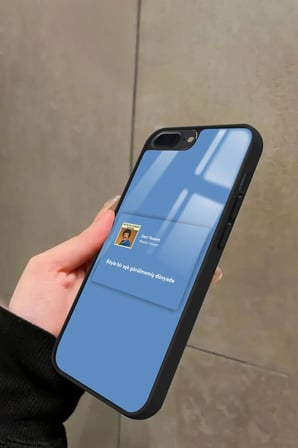 Apple iPhone 7 Plus Uyumlu Müslüm Gürses Şarkı Sözü Tasarımlı Parlak Silikon Kılıf