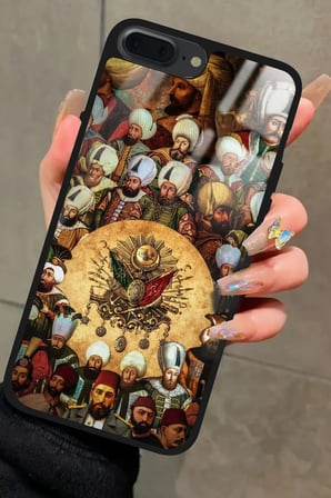 Apple iPhone 7 Plus Uyumlu Padişah Tasarımlı Parlak Silikon Kılıf
