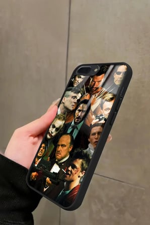 Apple iPhone 7 Plus Uyumlu Film Karakterleri Tasarımlı Parlak Silikon Kılıf