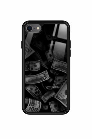 Apple iPhone 7 Uyumlu Money Tasarımlı Parlak Silikon Kılıf