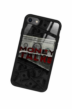 Apple iPhone 7 Uyumlu Money Tasarımlı Parlak Silikon Kılıf