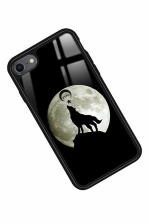 Apple iPhone 7 Uyumlu Bozkurt Tasarımlı Parlak Silikon Kılıf