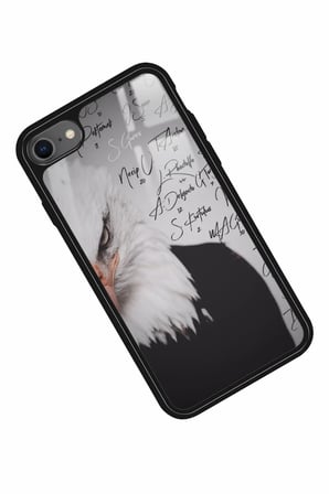 Apple iPhone 7 Uyumlu Kartal Tasarımlı Parlak Silikon Kılıf