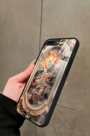 Apple iPhone 8 Plus Uyumlu Rönesans Tasarımlı Parlak Silikon Kılıf