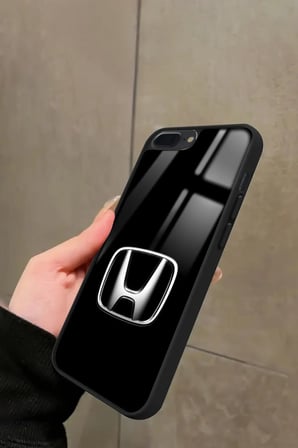 Apple iPhone 8 Plus Uyumlu Araba Logosu Tasarımlı Parlak Silikon Kılıf