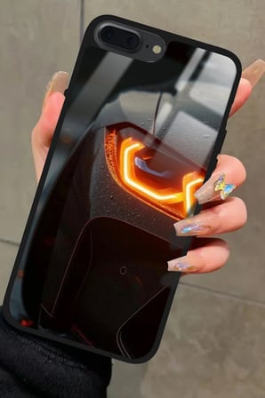 Apple iPhone 8 Plus Uyumlu Araba Tasarımlı Parlak Silikon Kılıf