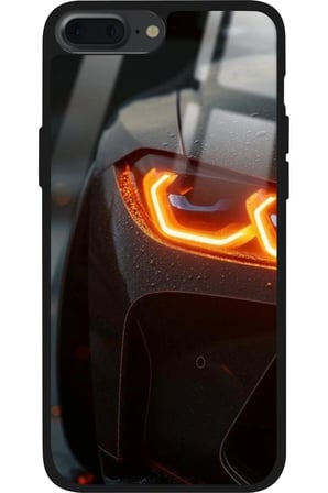 Apple iPhone 8 Plus Uyumlu Araba Tasarımlı Parlak Silikon Kılıf