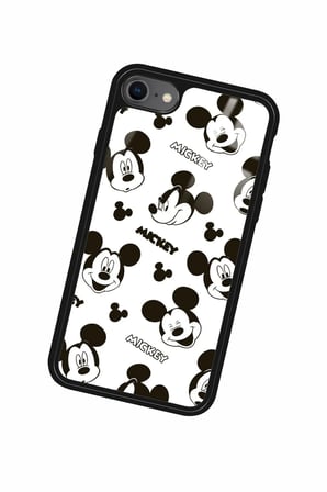 Apple iPhone 8 Uyumlu Mıckey Donald Tasarımlı Parlak Silikon Kılıf