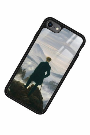 Apple iPhone 8 Uyumlu Bulutların Üzerinde Yolculuk Tasarımlı Parlak Silikon Kılıf