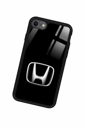 Apple iPhone 8 Uyumlu Araba Logosu Tasarımlı Parlak Silikon Kılıf