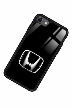 Apple iPhone 8 Uyumlu Araba Logosu Tasarımlı Parlak Silikon Kılıf
