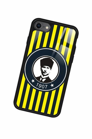 Apple iPhone 8 Uyumlu Atatürk - 1907 Yazılı Parlak Silikon Kılıf